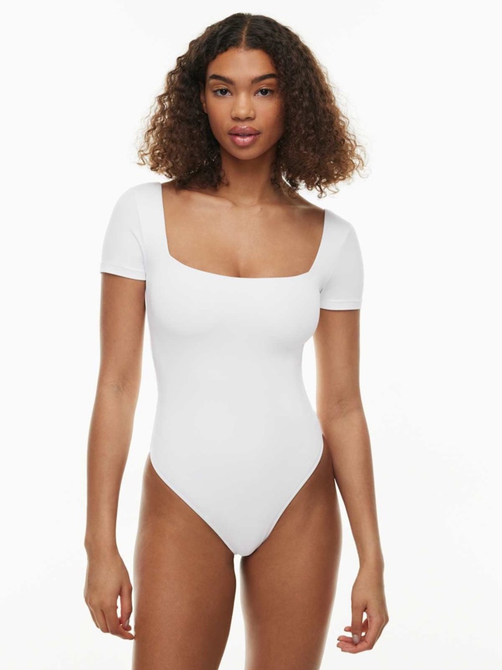 NWT Abercrombie & Fitch White Scoop Neck Bodysuit
